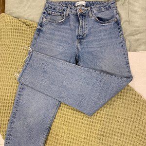 Zara Straight Leg high rise Jeans